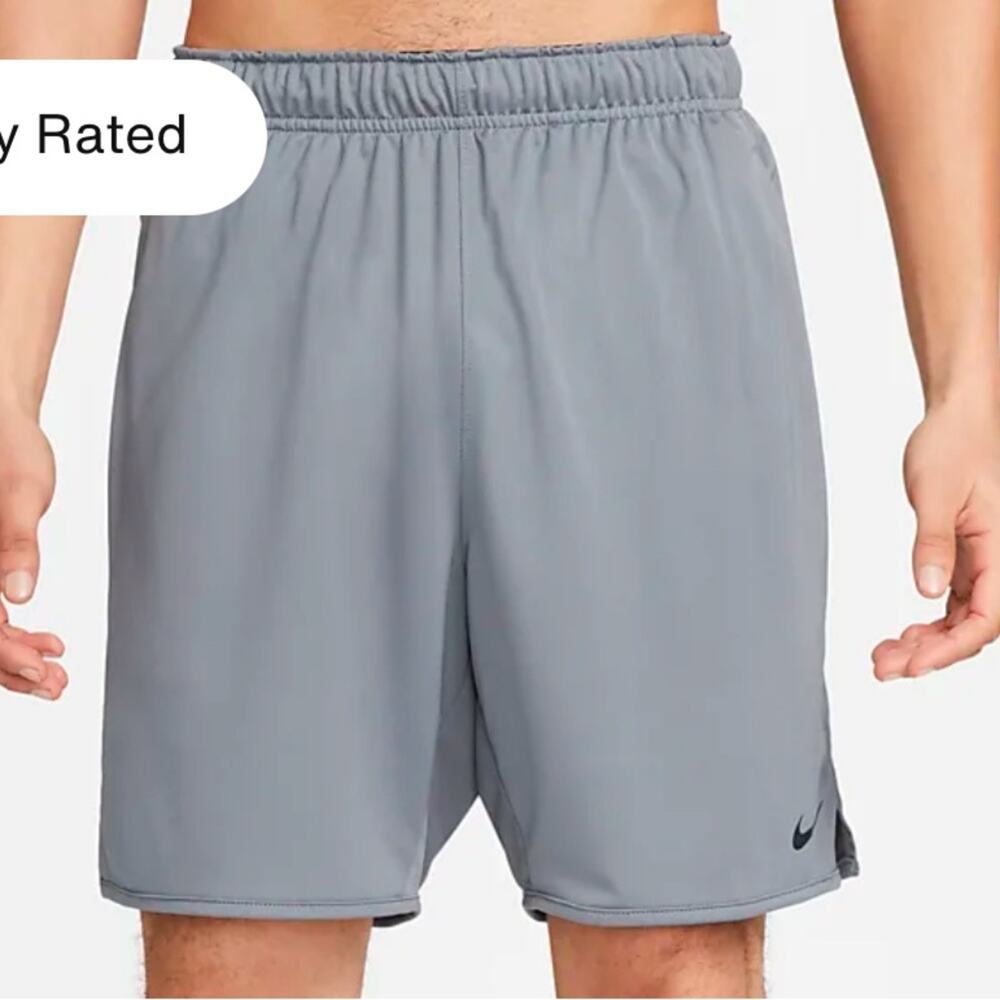 Nike Totality Dri Fit 7” Unlined Versatile Shorts Gray Basketball